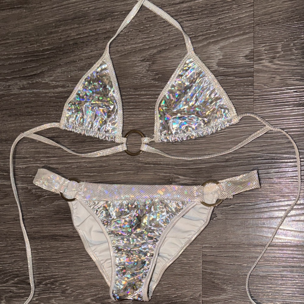 Roma Silver Holographic 2pc Set